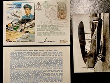RAF Cover - Lt-Gen BARON MICHEL (Mike) DONNET WW2 Pilot & Evader, Signed Himself