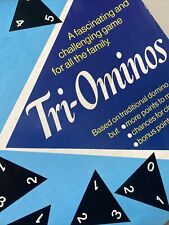 Tri-Ominos Vintage Dominoes Board Game - Ideal 1968 - Boxed & Complete Triominos