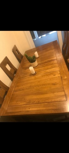 French farmhouse oak table - french,