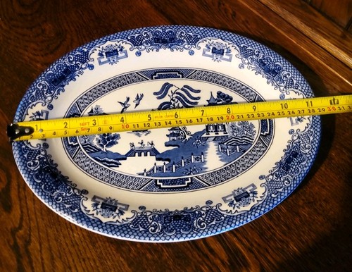Ironstone oval serving dish - oval,