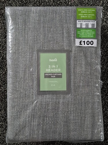 Dunelm zia charcoal 90x90 - dunelm,