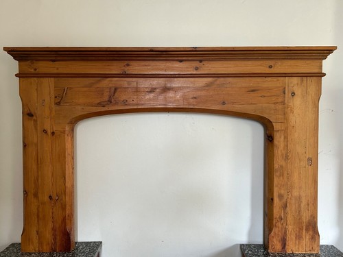 Pine fireplace