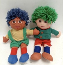 Tots TV Tom & Tiny Soft Plush Doll Characters 1993 Ragdoll Vintage Collectable 