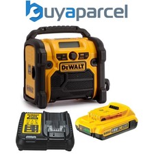 Dewalt DCR020 240v XR Compact DAB Digital Radio + 2.0AH 18v Battery + Charger