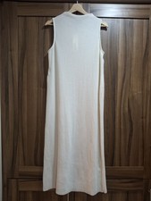 Zara Women's White Ribbed Midi