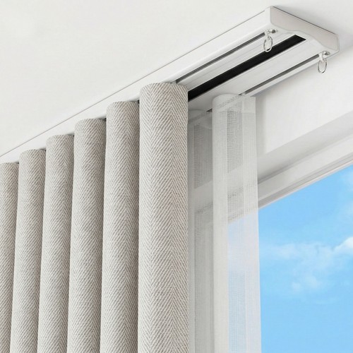 Double curtain track ceiling - double,