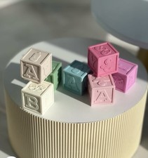 Edible Baby Blocks Cake Topper
