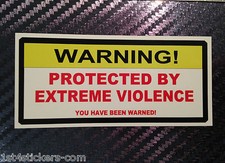 2 x  STICKERS PROTECTED BY