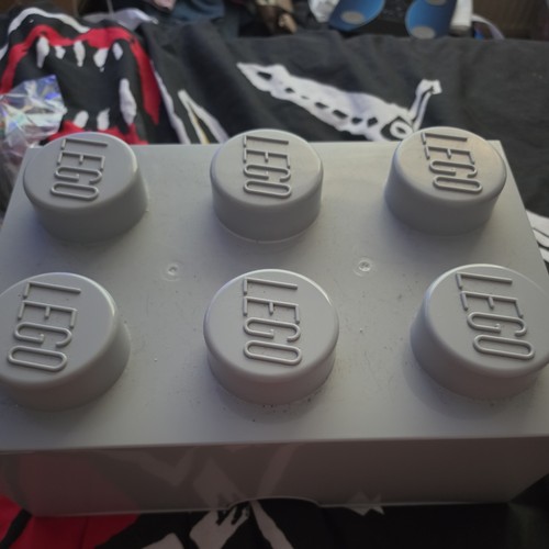 Grey lego storage box 6 - box,