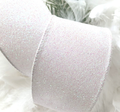 63mm white sparkly - x,