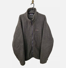Berghaus Extrem Fleece Grey Jacket Full Zip Hiking Outdoor Men Size: XL