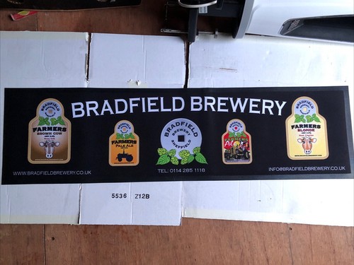 Bradfield brewery rubber back - brewery,