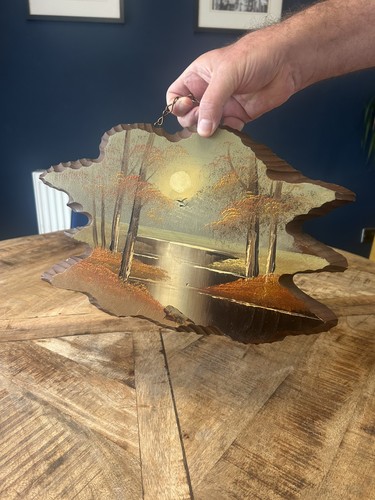 Vintage wood slab - slab, painting
