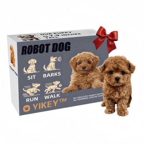 Interactive robot dog acts - interactive,
