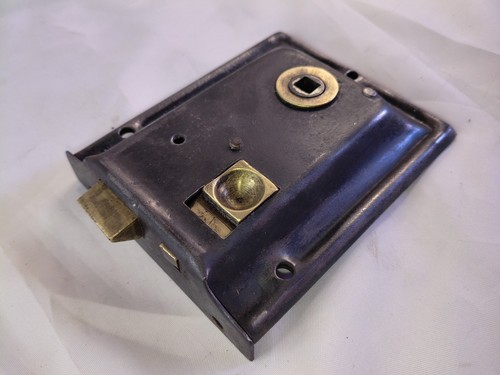 Vintage door rim lock sliding - door,