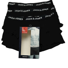 JACK & JONES Men's Cotton JACANTHONY Trunks 3 Pack Boxer Shorts