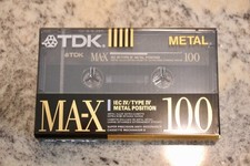 SEALED TDK MA-X 100 BLANK