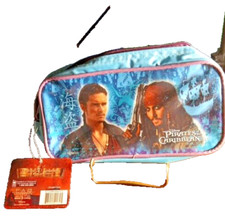 Disney Pirates Pencil Case – Jack Sparrow & Will Turner – 2003 – Zippered VT
