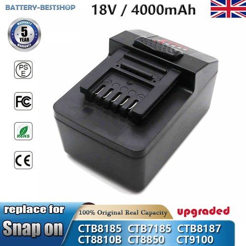For snap 18v 4ah - on, battery