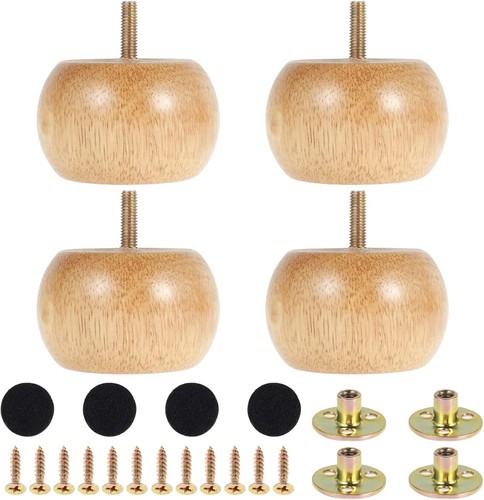 Wooden furniture legs set - set, of