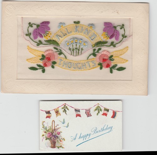 Silk postcard all kind - 1,