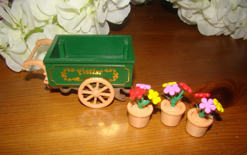 Sylvanian families flower cart - families,
