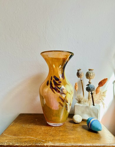 Studio glass vase hand - studio, vase.