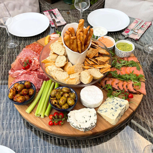 Handmade oak lazy susan - lazy,
