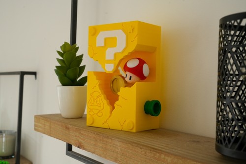 Mario mushroom brick lamp - mushroom, 5v