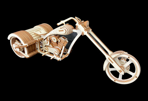 Laser cut wooden chopper trike - cut,