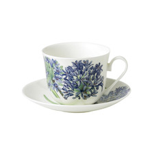 Roy Kirkham - Breakfast Cup and Saucer - Agapanthus