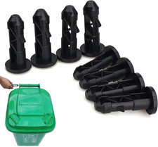 8 Pcs Wheelie Bin Lid Hinge