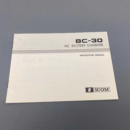 Icom battery charger - icom,