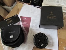 A1 stunning hardy alnwick ultralite disc 7 trout fly fishing reel 3" + pouch etc