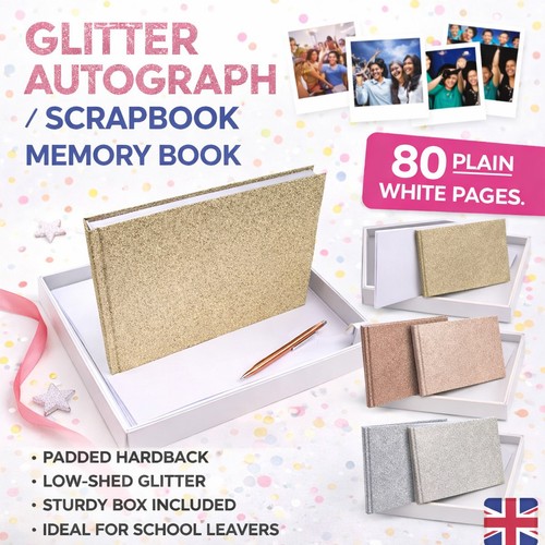 Glitter autograph scrapbook - autograph,