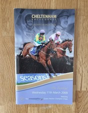 2009 CHAMPION CHASE RACECARD - CHELTENHAM - NEW & UNOPENED - MASTER MINDED