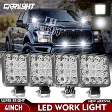 4PCS LED Work Light Square
