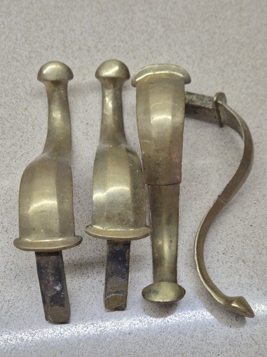 Russian samovar brass big legs - russian,
