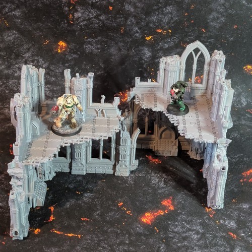 Sci gothic ruined building - ruined,