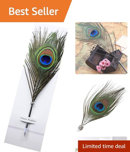 Peacock feather ballpoint pens - feather,