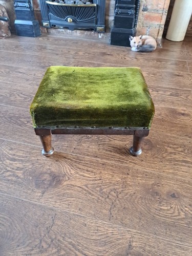 Vintage green velvet - green,