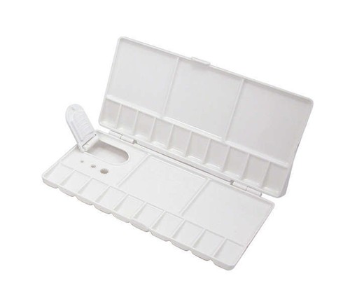 Artist folding paint mixing - folding,