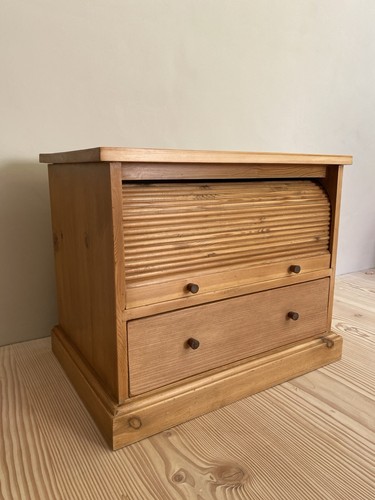 1940s solid pine tambour - solid,