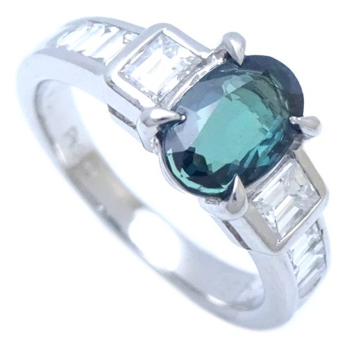 Platinum900 ring alexandrite - ring,