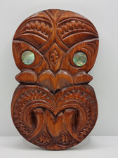 Vintage Maori Wooden Mask Tiki