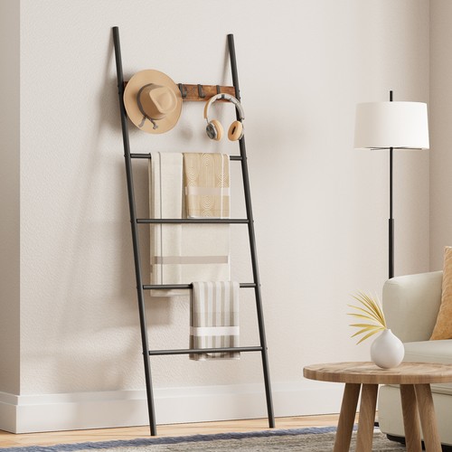Towel rack blanket - blanket, ladder
