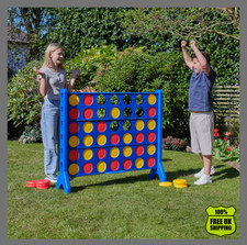 Giant Connect Four 4 In A Row Game Set - Childrens Outdoors Fun Family Play Toy