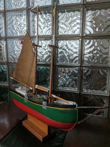 Vintage wood schooner ship - schooner,