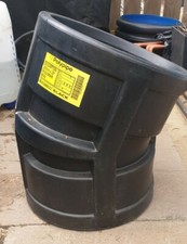 Twin wall drainage pipe bend 300mm 11^ degrees