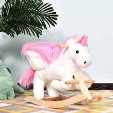 Kids Wooden Ride On Unicorn